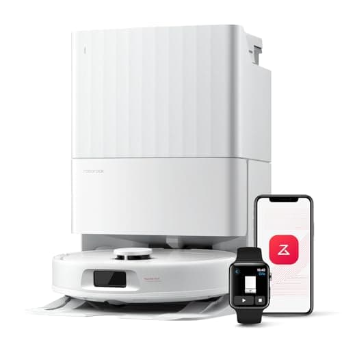 Roborock QV 35A Robot Vacuum and Mop - 8000Pa HyperForce Suction | Tangle-Free Brush System | 200RPM Dual Spinning Mops | Reactive Tech Obstacle Avoidance | PreciSense LiDAR Navigation | Self-Emptying Robot Vacuum for Pet Hair — image 1