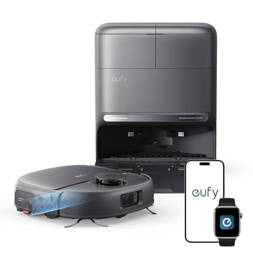 eufy C28 Robot Vacuum and Mop Combo - HydroJet Always-Fresh Roller Mop | 15,000Pa Turbo Suction | DuoSpiral 0% Tangle Brush | 75-Day Self-Emptying Omni Station | iPath 2.0 LiDAR Navigation | Auto Mop Washing and Drying — image 1