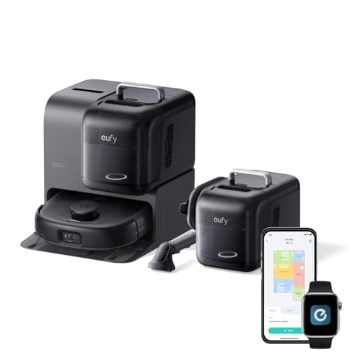 eufy Robot Vacuum Omni E28 - 20,000Pa Turbo Suction, HydroJet Always-Fresh 11.4" Roller Mop, World's First Portable Deep Cleaner, DuoSpiral Zero-Tangle Brushes, CornerRover Arm, 75-Day Self-Emptying Omni Station — image 1