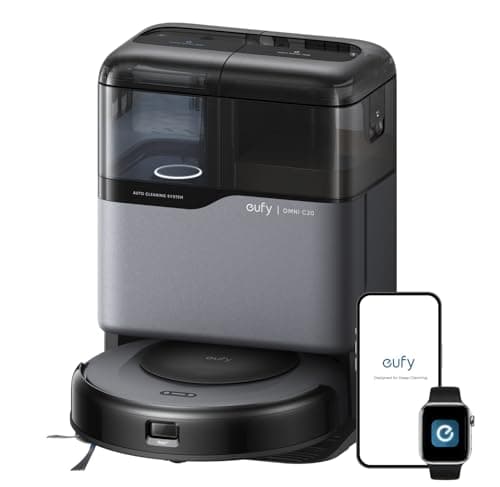 eufy Robot Vacuum Omni C20 | 7,000 Pa Suction | 3.35in Ultra-Slim Body | All-in-One Station with 60-Day Self-Emptying | Auto Mop Washing and Drying | Pro-Detangle Comb | iPath Laser Navigation | Best Budget Robot Vacuum for Small to Medium Homes — image 1