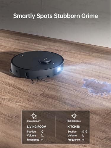 DREAME X40 Ultra Robot Vacuum and Mop Combo | 12,000Pa Vormax Suction | SideReach and MopExtend Edge Cleaning | Self-Cleaning Hot Water Mop | 75-Day Self-Emptying | Removable Mop for Carpet | OmniDirt Detection | Best for Pet Hair — image 8