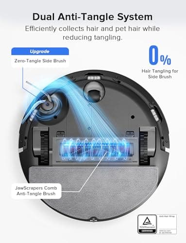 roborock Q7 L5 Robot Vacuum and Mop Combo - 8,000Pa HyperForce Suction, Dual Anti-Tangle System, PreciSense LiDAR 6x Quick Mapping 3 Floor Maps, 150 Min Runtime — image 5