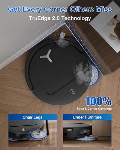 ECOVACS DEEBOT T50 PRO OMNI Robot Vacuum and Mop - 3.19-Inch Ultra-Slim, 15,000Pa Suction, OZMO Turbo 2.0 180RPM Dual Mop, ZeroTangle 2.0 0% Tangling, 10-in-1 OMNI Station 167°F Mop Wash, AIVI 3D 3.0, AGENT YIKO 2.0 — image 3