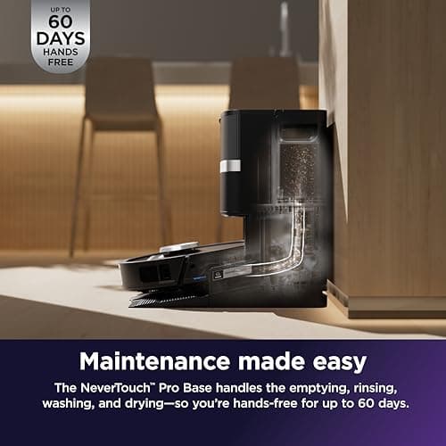 Shark PowerDetect Reveal RV3020XE - UV Stain Detect, HyperSonic Mopping 7x Scrubbing Power, NeverTouch Pro Base 185°F Mop Wash, 175°F Air Dry, ThermaCharged 99.99% Bacteria Removal, 60-Day Self-Emptying, NeuroNav AI — image 5