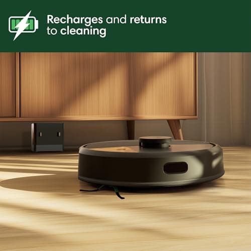 iRobot Roomba 105 Vac - Self-Empties 75 Days 99% Allergen Trapping | 70X Power-Lifting Suction vs Roomba 600 | 3-Stage Cleaning System | ClearView LiDAR Neat Rows Navigation 3 Floor Maps | 4 Suction Levels | Works with Alexa Siri Google — image 8
