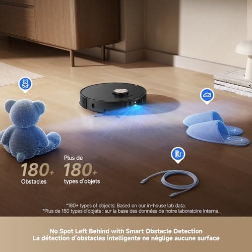 DREAME L50 Ultra Robot Vacuum and Mop Black with Auto-Empty and Mop Self-Cleaning, Precise Obstacle Avoidance, 19,500Pa Suction, HyperStream Detangling DuoBrush — image 3