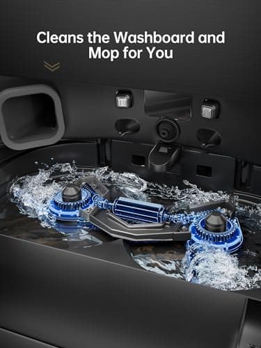 DREAME X40 Ultra Robot Vacuum and Mop Combo | 12,000Pa Vormax Suction | SideReach and MopExtend Edge Cleaning | Self-Cleaning Hot Water Mop | 75-Day Self-Emptying | Removable Mop for Carpet | OmniDirt Detection | Best for Pet Hair — image 7