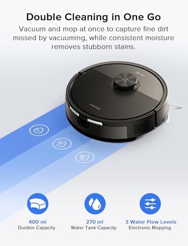 roborock Q7 L5 Robot Vacuum and Mop Combo - 8,000Pa HyperForce Suction, Dual Anti-Tangle System, PreciSense LiDAR 6x Quick Mapping 3 Floor Maps, 150 Min Runtime — image 4