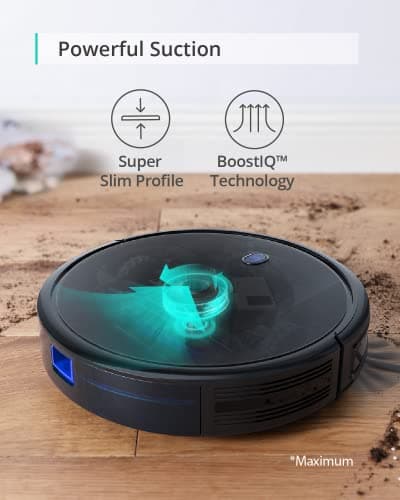 eufy Robot Vacuum 11S MAX, Super Thin, Powerful Suction, Quiet, Self-Charging Robotic Vacuum Cleaner, Cleans Hard Floors to Medium-Pile Carpets, Black — image 3