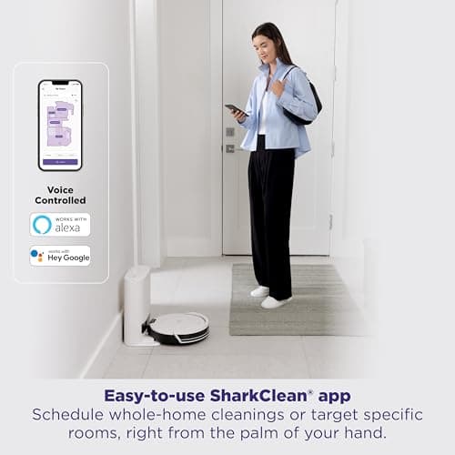 Shark Navigator Robot Vacuum AV2110S - Bagless Self-Empty Base 30-Day Capacity, SmartPath LiDAR Navigation, Up to 50% More Suction vs RV1001AE, Self-Cleaning Anti-Hair Wrap Brushroll for Pet Hair, 120-Min Runtime Recharge and Resume — image 9