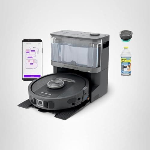 Shark PowerDetect RV2820YE Robot Vacuum and Mop - NeverTouch Self-Emptying Refilling Base, 60-Day Debris Capacity, 30-Day Water Tank, Self-Drying Mop Pad, 5 PowerDetect Technologies, NeverMiss 50% Better Edge Cleaning, Sonic Mopping, 360° LiDAR Navigation — image 10