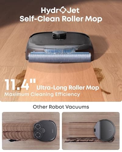 eufy Robot Vacuum E25 - World’s First HydroJet Mop | 20,000 Pa Suction | Self-Washing Station | Alexa & Google Control | DuoSpiral Anti-Tangle Brushes | Auto Empty Station | 125 Min Runtime | 75 Days of Hands-Free Cleaning — image 2