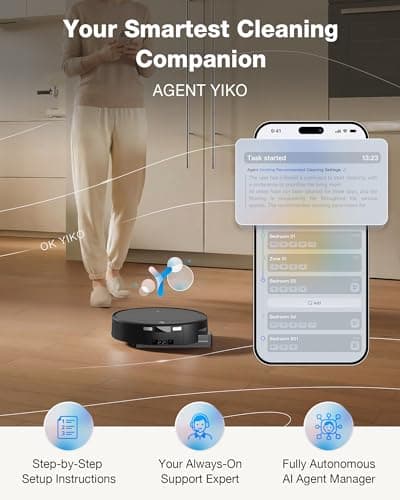 ECOVACS DEEBOT T90 PRO OMNI Robot Vacuum and Mop - 30,000Pa BLAST Suction | OZMO Roller 3.0 Instant Self-Cleaning Mop | TruEdge 3.0 Deep Edge Cleaning | ZeroTangle 4.0 | PowerBoost Charging | Hot Water Wash | AI Obstacle Avoidance | Self-Emptying Robot — image 9