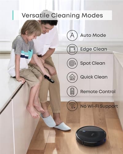 eufy Robot Vacuum 11S MAX, Super Thin, Powerful Suction, Quiet, Self-Charging Robotic Vacuum Cleaner, Cleans Hard Floors to Medium-Pile Carpets, Black — image 5