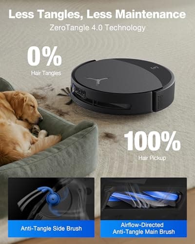 ECOVACS DEEBOT T90 PRO OMNI Robot Vacuum and Mop - 30,000Pa BLAST Suction | OZMO Roller 3.0 Instant Self-Cleaning Mop | TruEdge 3.0 Deep Edge Cleaning | ZeroTangle 4.0 | PowerBoost Charging | Hot Water Wash | AI Obstacle Avoidance | Self-Emptying Robot — image 4