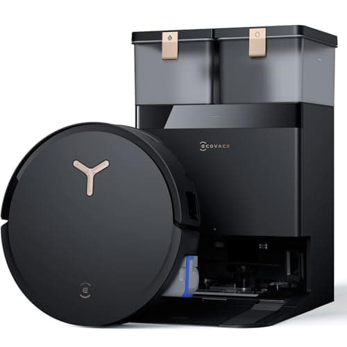 ECOVACS DEEBOT X8 PRO OMNI Robot Vacuum and Mop, 18,000Pa Suction, OZMO ROLLER Instant Self-Washing Gen 3 Mopping, 16 Nozzles 200RPM, ZeroTangle 2.0 0% Tangling, TruEdge 2.0 100% Coverage, 12-in-1 OMNI Station 167°F Mop Wash 145°F Dry, AIVI 3D 3.0 — image 1