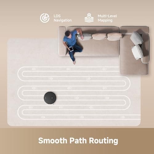 DREAME D20 Plus Robot Vacuum and Mop - 13,000Pa Vormax Suction | 100% Detangling  HyperStream DuoBrush | Self-Emptying 5L Dust Bag 150-Day Hands-Free | 285-Min Battery 5200mAh | Alexa Siri Google Control | 2-in-1 Vacuum & Mop — image 6
