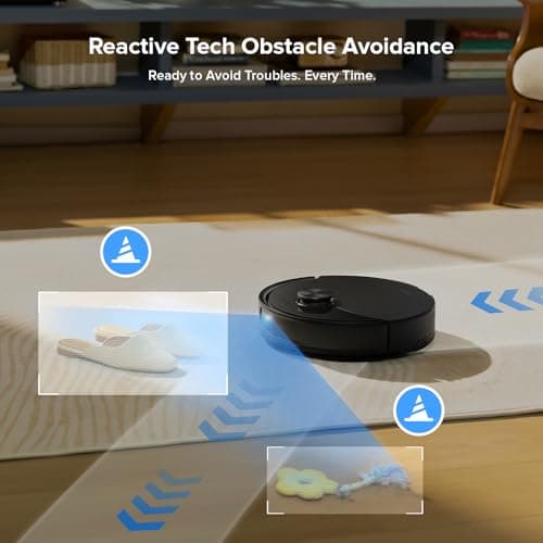 roborock Q10 S5+ Robot Vacuum and Mop - Upgraded from Q8 Max+, 10,000Pa HyperForce Suction, VibraRise 2.0 Sonic Mopping, Dual Anti-Tangle Design, Auto Mop Lifting 8mm Ultrasonic Carpet Detection, RockDock Plus 70-Day 2.7L SGS-Certified — image 3