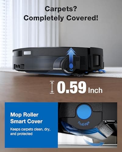 ECOVACS DEEBOT X12 OmniCyclone - FocusJet Pre-Spray World First, OZMO ROLLER 3.0 Self-Heating 220RPM, 22,000Pa BLAST Suction 46.6 CFM, PowerBoost 456-Min Nonstop Cleaning, Bagless OmniCyclone Station, TruEdge 3.0 — image 3