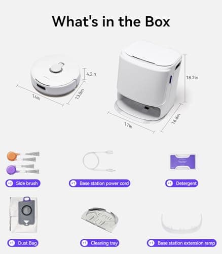 NARWAL Freo Z10 Robot Vacuum and Mop Combo - DualFlow Tangle-Free System | 15,000Pa Hyper Suction | AI Adaptive Hot Water Mop | 120-Day Self-Emptying | MopExtend EdgeSwing Corner Coverage | AI DirtSense | LiDAR 4.0 Navigation — image 9