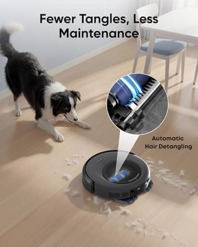 eufy Robot Vacuum Omni C20 | 7,000 Pa Suction | 3.35in Ultra-Slim Body | All-in-One Station with 60-Day Self-Emptying | Auto Mop Washing and Drying | Pro-Detangle Comb | iPath Laser Navigation | Best Budget Robot Vacuum for Small to Medium Homes — image 6
