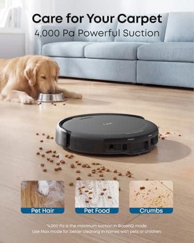 eufy C10 Robot Vacuum | 4,000 Pa Suction | 60-Day Self-Emptying | 2.85in Ultra-Slim Body | CorneRover Extendable Side Brush | iPath Laser Navigation | Pro-Detangle Comb | Best Budget Robot Vacuum for Small Homes and Tight Spaces — image 6