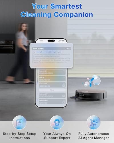 ECOVACS DEEBOT X11 PRO Omni | 19,500Pa BLAST Suction | OZMO ROLLER 2.0 Instant Self-Cleaning Mop | ZeroTangle 3.0 | GaN PowerBoost Fast Charging | 10-in-1 OMNI Station | Best for Large Homes, Pet Hair and Streak-Free Mopping — image 9