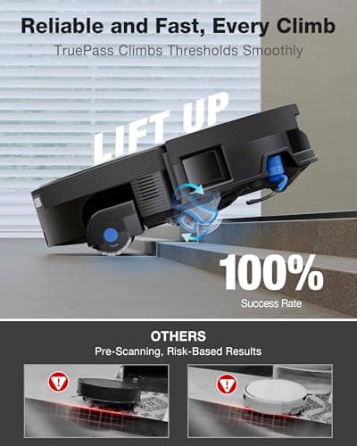 ECOVACS DEEBOT X12 OmniCyclone - FocusJet Pre-Spray World First, OZMO ROLLER 3.0 Self-Heating 220RPM, 22,000Pa BLAST Suction 46.6 CFM, PowerBoost 456-Min Nonstop Cleaning, Bagless OmniCyclone Station, TruEdge 3.0 — image 8