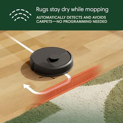 iRobot Roomba 105X Combo Robot Vacuum and Mop - AutoEmpty Dock 75-Day Hands-Free Emptying, 70x Power-Lifting Suction, SmartScrub 2x Deeper Scrubbing, ClearView LiDAR Smart Mapping, Carpet Detect Auto-Avoidance, 4 Suction Levels — image 7