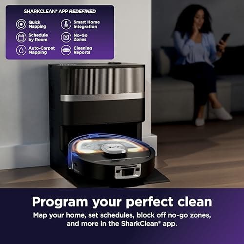 Shark PowerDetect Reveal RV3020XE - UV Stain Detect, HyperSonic Mopping 7x Scrubbing Power, NeverTouch Pro Base 185°F Mop Wash, 175°F Air Dry, ThermaCharged 99.99% Bacteria Removal, 60-Day Self-Emptying, NeuroNav AI — image 10