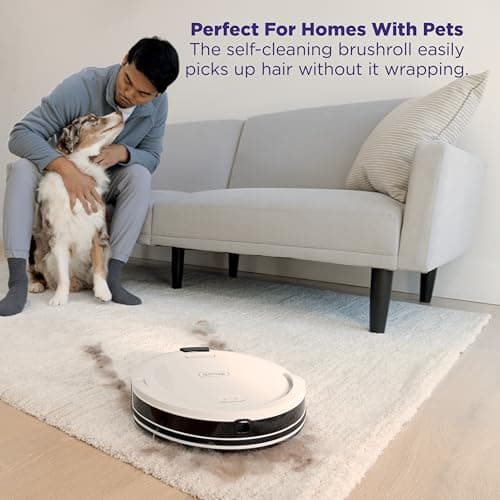 Shark Navigator Robot Vacuum AV2110S - Bagless Self-Empty Base 30-Day Capacity, SmartPath LiDAR Navigation, Up to 50% More Suction vs RV1001AE, Self-Cleaning Anti-Hair Wrap Brushroll for Pet Hair, 120-Min Runtime Recharge and Resume — image 7