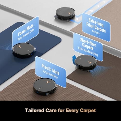 ECOVACS DEEBOT X8 PRO OMNI Robot Vacuum and Mop, 18,000Pa Suction, OZMO ROLLER Instant Self-Washing Gen 3 Mopping, 16 Nozzles 200RPM, ZeroTangle 2.0 0% Tangling, TruEdge 2.0 100% Coverage, 12-in-1 OMNI Station 167°F Mop Wash 145°F Dry, AIVI 3D 3.0 — image 8