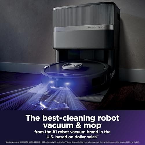 Shark PowerDetect Reveal RV3020XE - UV Stain Detect, HyperSonic Mopping 7x Scrubbing Power, NeverTouch Pro Base 185°F Mop Wash, 175°F Air Dry, ThermaCharged 99.99% Bacteria Removal, 60-Day Self-Emptying, NeuroNav AI — image 2