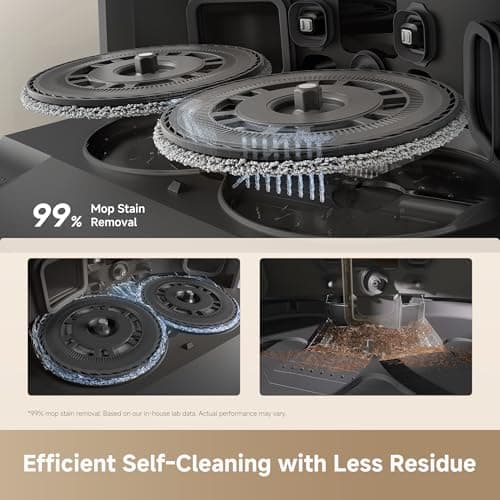 DREAME L40 Ultra Gen 2 — 25,000Pa Vormax Suction, Dual Flex Arm 100% Corner Coverage, DuoScrub 32-Level Mopping, AceClean DryBoard, 100-Day Auto-Empty, Hot Air Drying, 5 Carpet Modes — image 5
