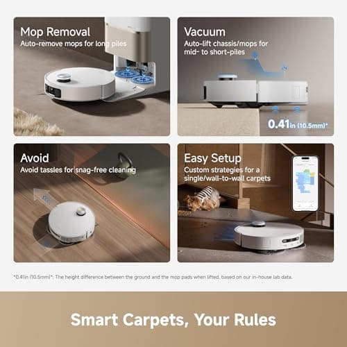 DREAME L60 Pro Ultra Robot Vacuum and Mop Combo | 35,000Pa Vormax Suction | 3.47in ProLeap Obstacle Crossing | VersaLift LiDAR Under-Furniture Cleaning | 212°F Hot-Water Mop Self-Cleaning | 100-Day Self-Emptying | 280+ Object Avoidance — image 7