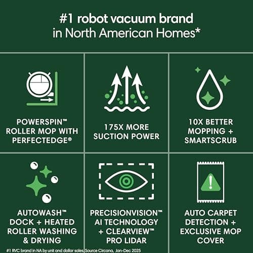iRobot Roomba Max 705 Combo Robot Vacuum and Mop, AutoWash Dock 75-Day Auto-Empty 161°F Mop Wash 122°F Dry, PowerSpin Roller Mop 200RPM Continuous Self-Wash, Exclusive Retractable Mop Cover, 1.75x Suction, SmartScrub, ClearView Pro LiDAR 5-Map — image 2