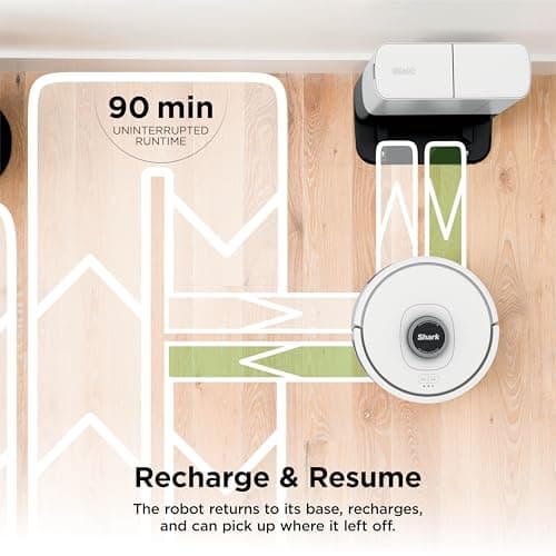 Shark Matrix Clean AV2511AE AI Ultra Robot Vacuum - XL Bagless Self-Empty Base 60-Day Capacity | Matrix Clean Multi-Pass Grid Navigation | 360° LiDAR Precision Mapping | Self-Cleaning Anti-Hair Wrap Brushroll | 120-Min Runtime | Alexa & Google Control — image 8