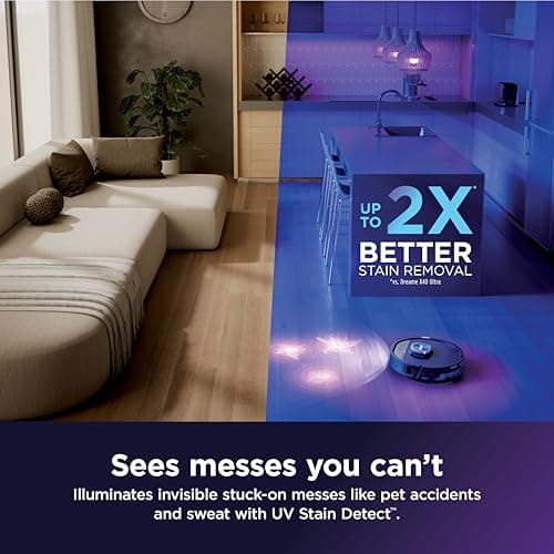 Shark PowerDetect Reveal RV3020XE - UV Stain Detect, HyperSonic Mopping 7x Scrubbing Power, NeverTouch Pro Base 185°F Mop Wash, 175°F Air Dry, ThermaCharged 99.99% Bacteria Removal, 60-Day Self-Emptying, NeuroNav AI — image 3