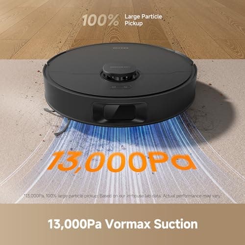 DREAME D20 Plus Robot Vacuum and Mop - 13,000Pa Vormax Suction | 100% Detangling  HyperStream DuoBrush | Self-Emptying 5L Dust Bag 150-Day Hands-Free | 285-Min Battery 5200mAh | Alexa Siri Google Control | 2-in-1 Vacuum & Mop — image 2