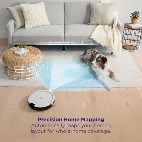 Shark Navigator Robot Vacuum AV2110S - Bagless Self-Empty Base 30-Day Capacity, SmartPath LiDAR Navigation, Up to 50% More Suction vs RV1001AE, Self-Cleaning Anti-Hair Wrap Brushroll for Pet Hair, 120-Min Runtime Recharge and Resume — image 4