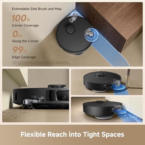 DREAME L40 Ultra Gen 2 — 25,000Pa Vormax Suction, Dual Flex Arm 100% Corner Coverage, DuoScrub 32-Level Mopping, AceClean DryBoard, 100-Day Auto-Empty, Hot Air Drying, 5 Carpet Modes — image 3