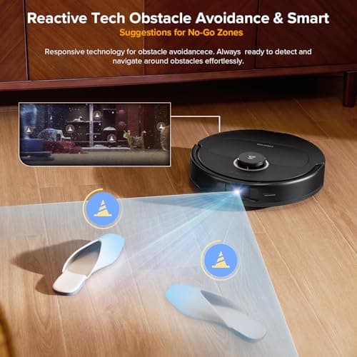 roborock Qrevo S5V Robot Vacuum and Mop - 12,000Pa HyperForce Suction, FlexiArm Edge Mopping, SGS-Certified Triple Anti-Tangle, 45°C Warm Air Drying, Auto Self-Emptying 7-Week Dust Bag, PreciSense LiDAR, Self-Emptying Robot Vacuum for Pet Hair — image 7