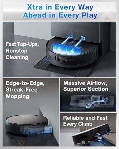 ECOVACS DEEBOT X11 PRO Omni | 19,500Pa BLAST Suction | OZMO ROLLER 2.0 Instant Self-Cleaning Mop | ZeroTangle 3.0 | GaN PowerBoost Fast Charging | 10-in-1 OMNI Station | Best for Large Homes, Pet Hair and Streak-Free Mopping — image 2