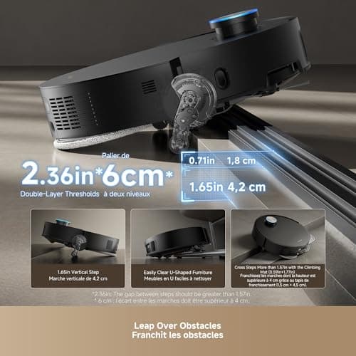 DREAME X50 Ultra - Industry-First ProLeap System | 20,000Pa Vormax Suction | HyperStream DuoBrush | AceClean DryBoard | VersaLift 3.5in Navigation | SideReach 100% Edge Coverage | 100-Day Hands-Free PowerDock | Self-Emptying Robot Vacuum — image 2