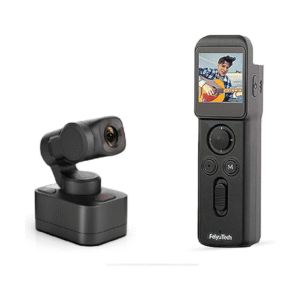 FeiyuTech [Official Pocket 3 KIT Detachable 3-Axis Gimbal Stabilized Action Camera,12MP,130° FOV,1/2.3″ CMOS,4K 60 Video,Magnetic,AI Tracking,for Sport/Motorcycle,Cordless (Remote Handle+Camera)