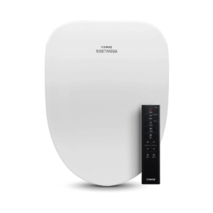 Coway Electronic Bidet Elongated Toilet Seat with Instantaneous Water Heating, Heated Seat and Dryer, Auto Open and Close Lid, Night Light, Deodorizer, Stainless Nozzle, Remote Control 500S