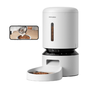 PETLIBRO Automatic Cat Feeder with Camera, 1080P HD Video with Night Vision, 5G WiFi Pet Feeder with 2-Way Audio, Low Food & Blockage Sensor, Motion & Sound Alerts for Cat & Dog Single Tray