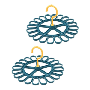 MARURY Baby Socks 2pcs Plastic Sock Hangers Rotating Clothes Hanger Foldable Sock Drying Rack Windproof Sock Hanger Laundry Drip Hanger for Sock Underwear Bra Laundry Accessories Baby Hangers