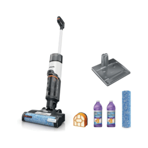 Shark Wet Dry Vacuum Mop All-in-One Cordless Hardfloor Cleaner, HydroVac MessMaster, 3-in-1 Self-Cleaning System, Strong Suction with 2 Brushrolls & 2 Solutions, for Hard Floors & Area Rugs, AW261