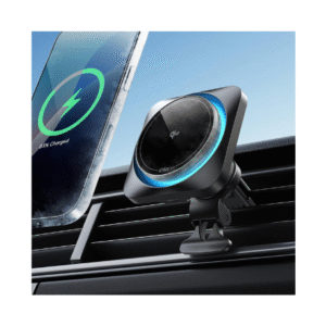 ESR for Qi2 15W MagSafe Car Mount Charger with CryoBoost, Phone Cooling MagSafe Car Charger, Air Vent/Dashboard Wireless Charging for iPhone 16/15/14/13/12, Galaxy S25 Series, Fast Charger, Black